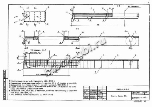 Плита 1ПВ 6-4 Плита 1ПВ 6-4