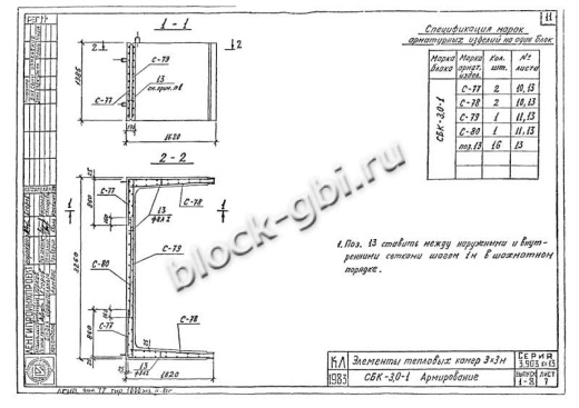 Средний блок камеры футерованный СБК 3.0-1-фут