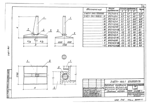 Фундамент ФП2.7х2.7-А-350