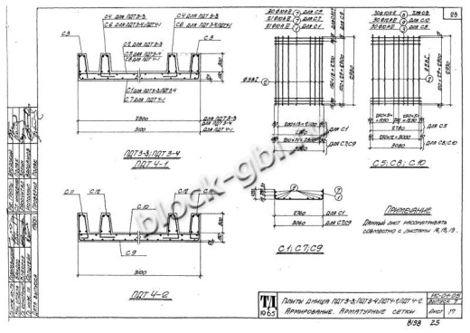 Плита днища тоннелей ПДТ 3-3