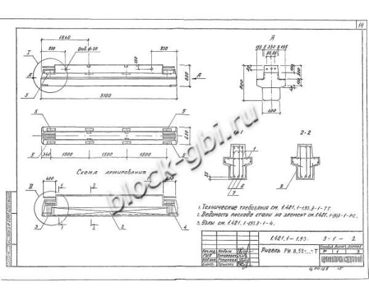 Ригель РЖ 8.52-3-Т Ригель РЖ 8.52-3-Т