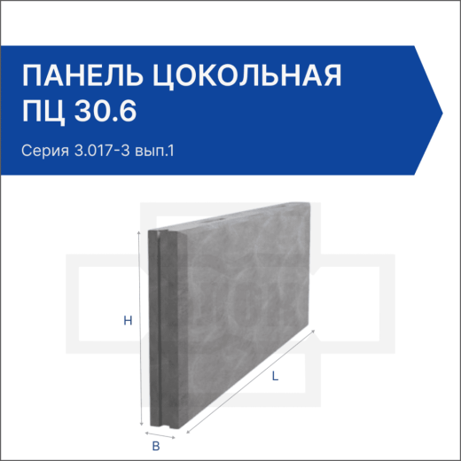 Панель цокольная ПЦ 30.6