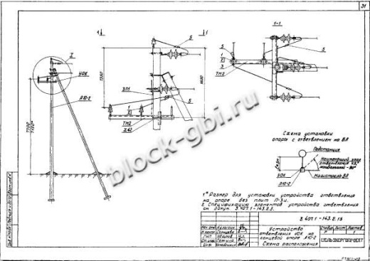 Анкерная концевая опора А10-2 Анкерная концевая опора А10-2