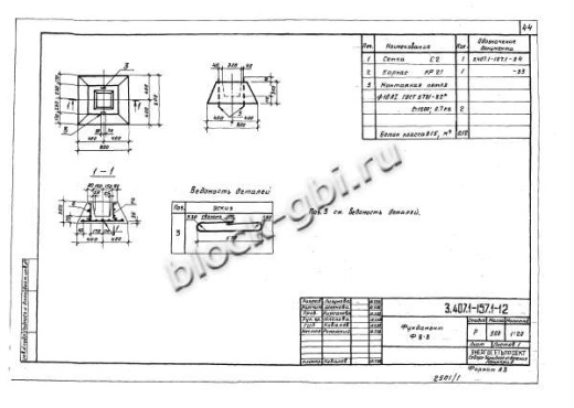 Фундамент Ф 8.8