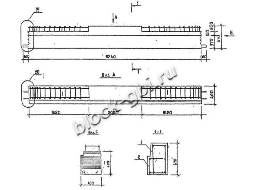 Ригель Р 6.2.53-4 С