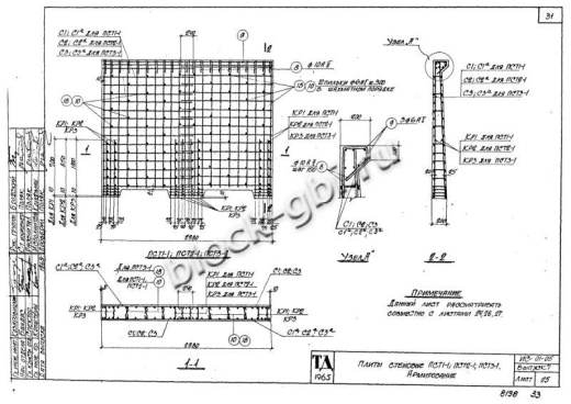 Стеновая плита тоннелей ПСТ 3-1