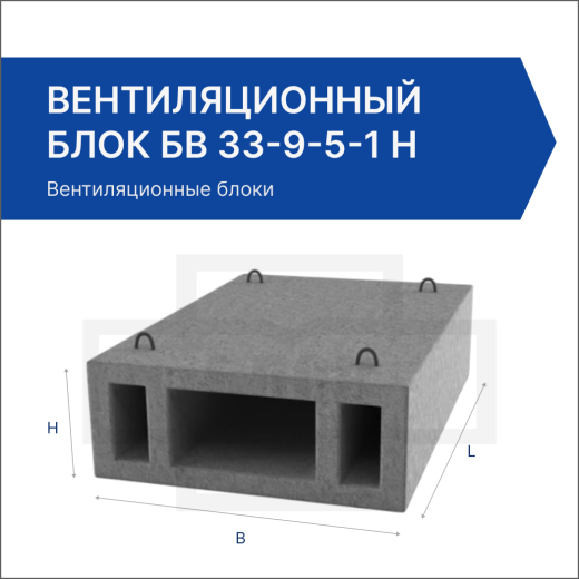 Вентиляционный блок БВ 33-9-5-1 Н