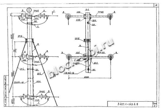 Анкерная опора 2А10-1