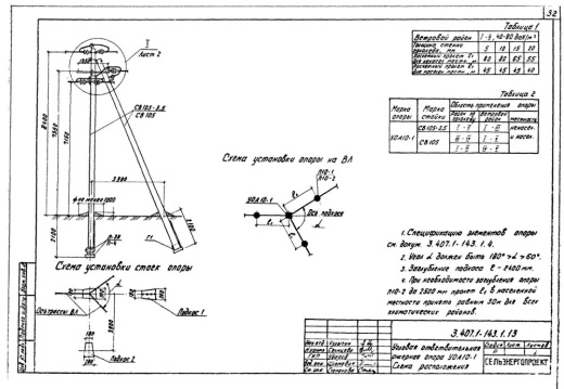 Угловая ответвительная анкерная опора УОА10-1