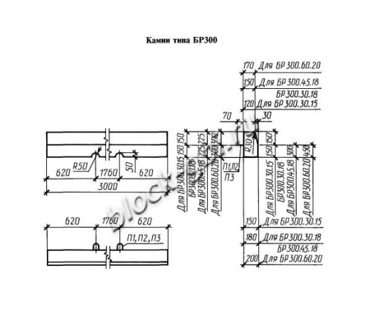Камень бортовой БР300.30.15