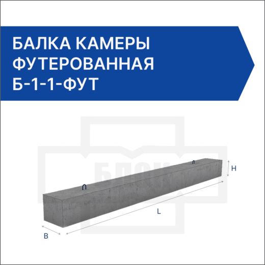 Балка камеры футерованная Б-1-1-фут Балка камеры футерованная Б-1-1-фут